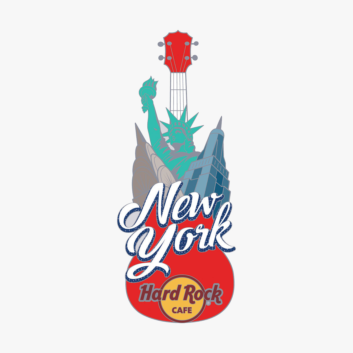 Limited Edition Landmark Guitar Pin image number 1